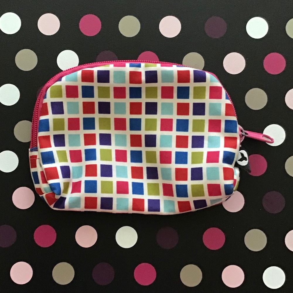 Colorful Squares Cosmetic Bag